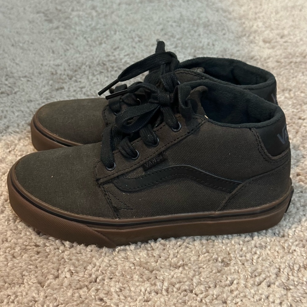 Vans Kids Black and Brown Sneakers